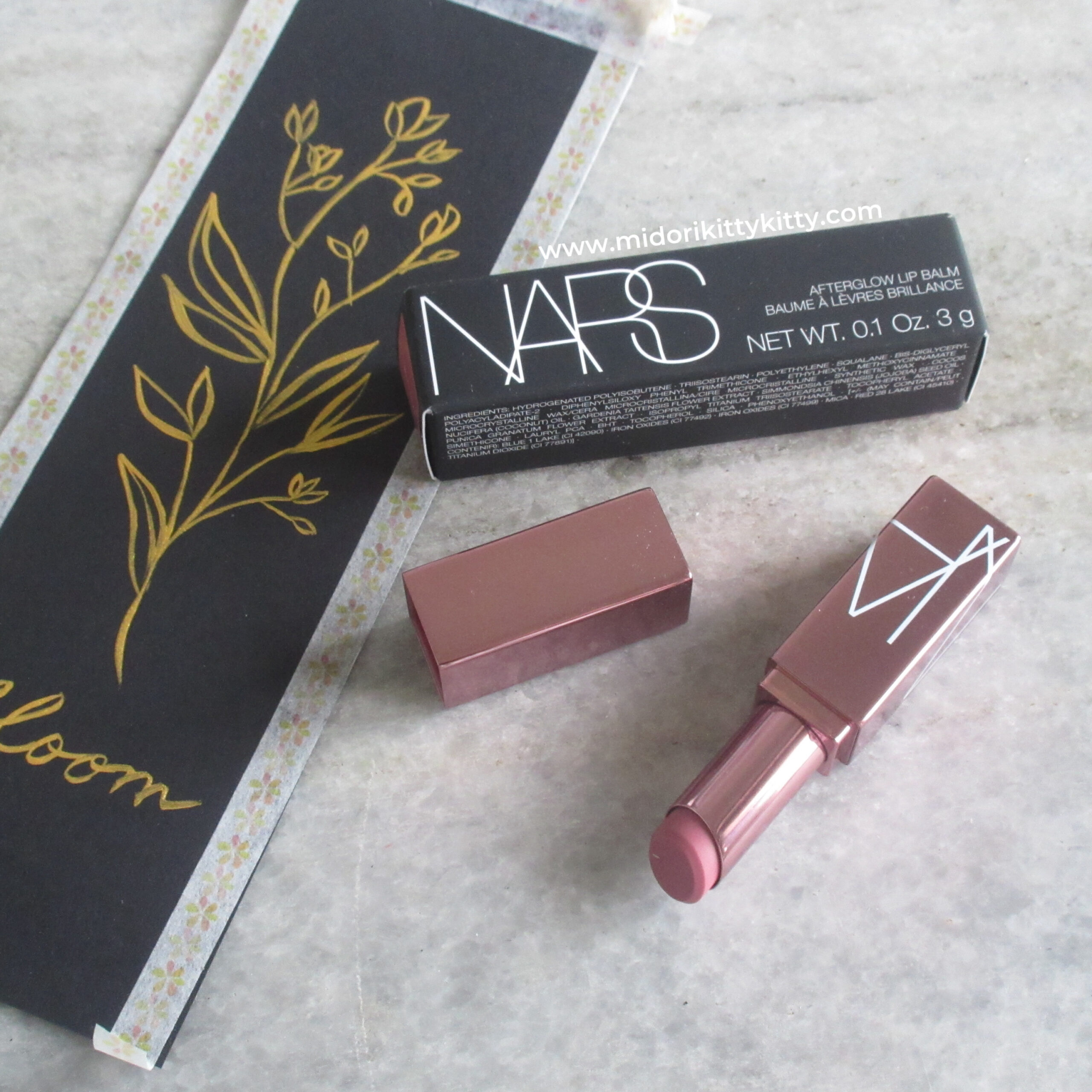 NARS Afterglow Tinted Lip Balm, NARS Afterglow Tinted Lip Balm Fast Lane, nars fast lane